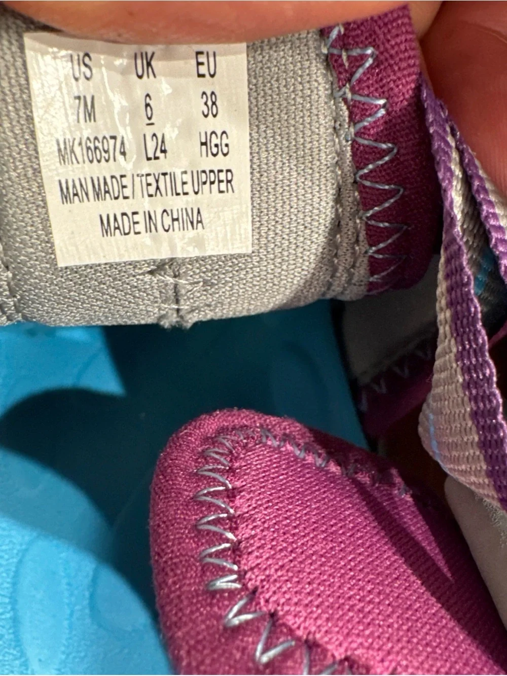 Merrell Sandals Shoes Big Kids Size 7 M Gray Purple Closed Toe Hiking Water